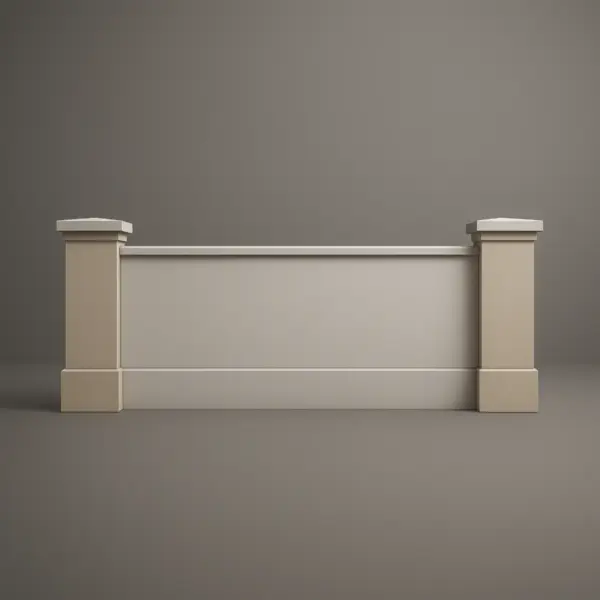 Stucco Architectural Fencing