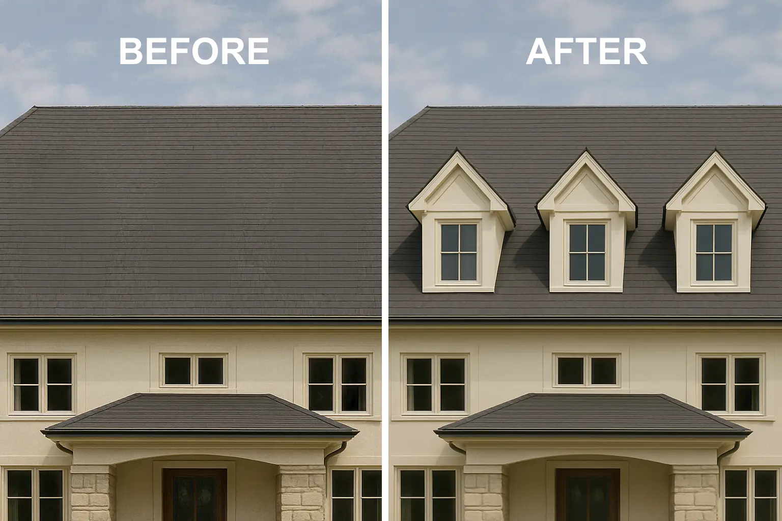 large dormer windows